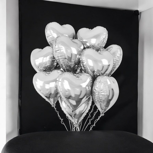 20 Silver heart