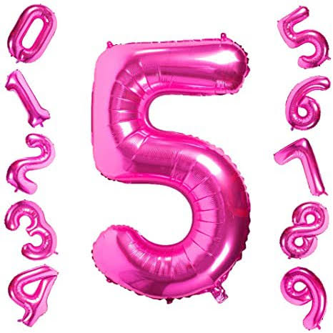 Fuschia Pink ALL Numbers