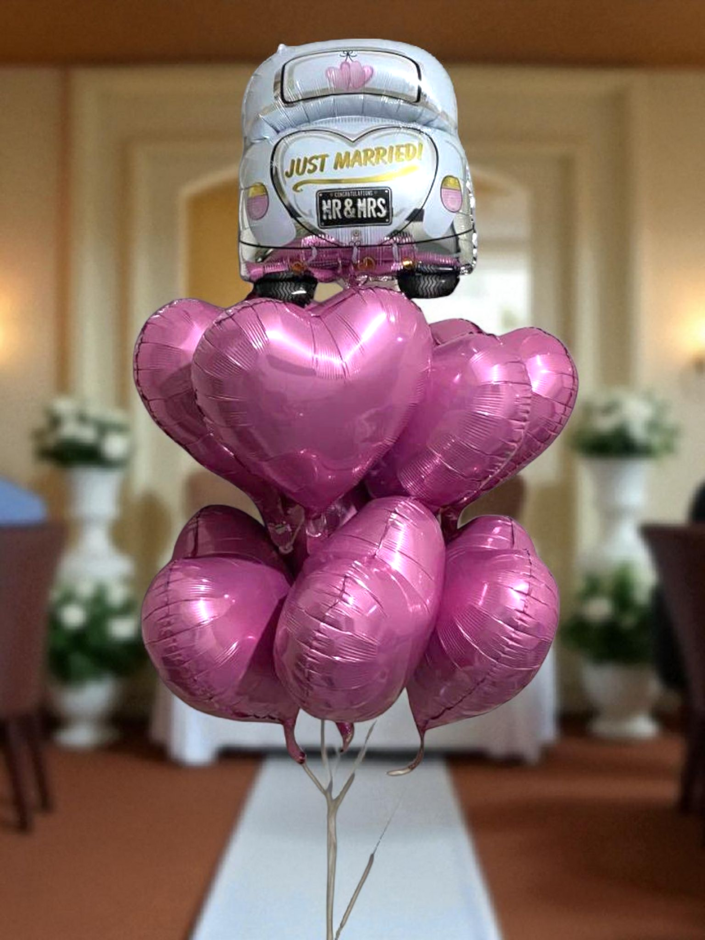 Just Married set