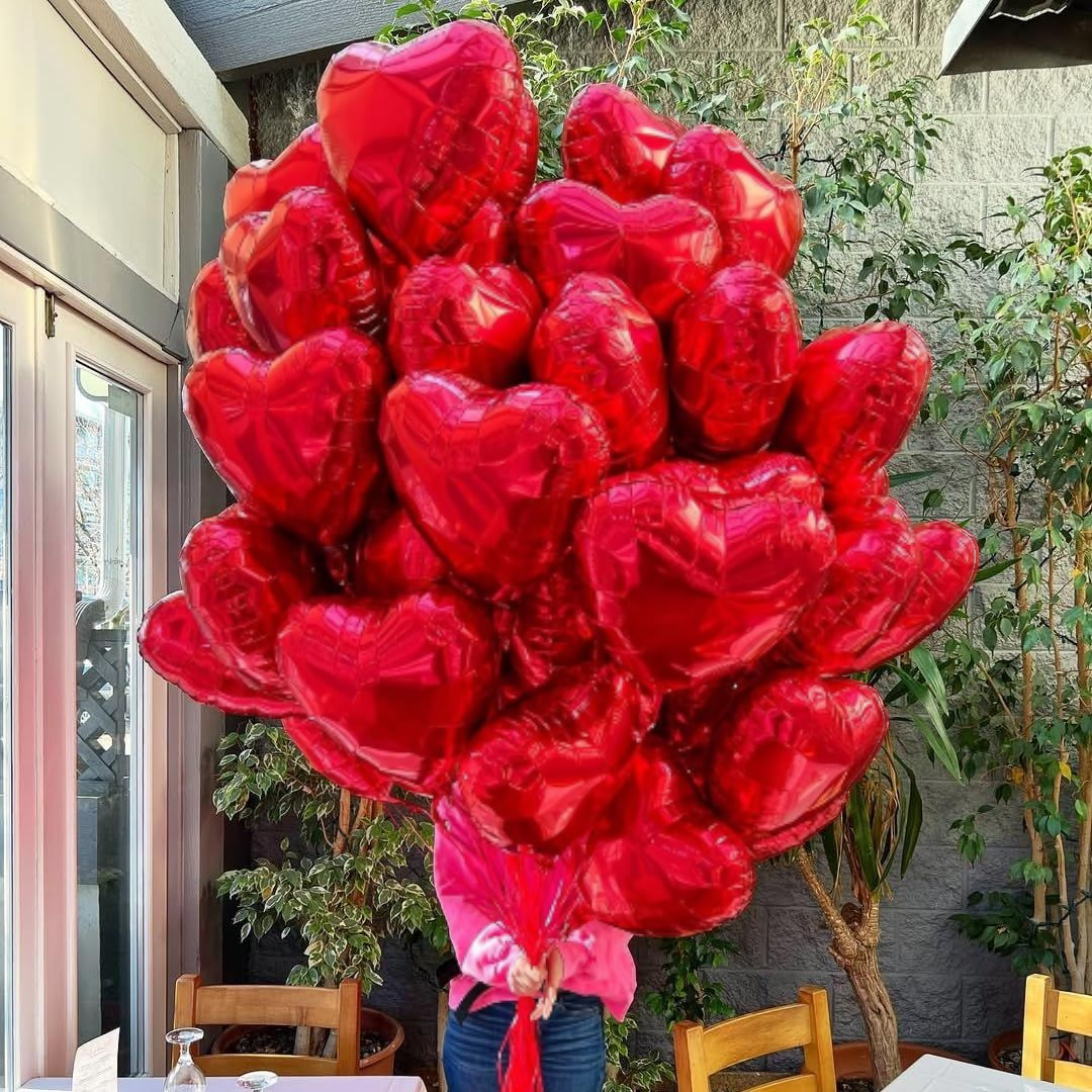 50 Red hearts Full Bouquet