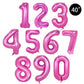 Fuschia Pink ALL Numbers