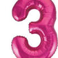 Fuschia Pink ALL Numbers