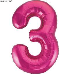 Fuschia Pink ALL Numbers