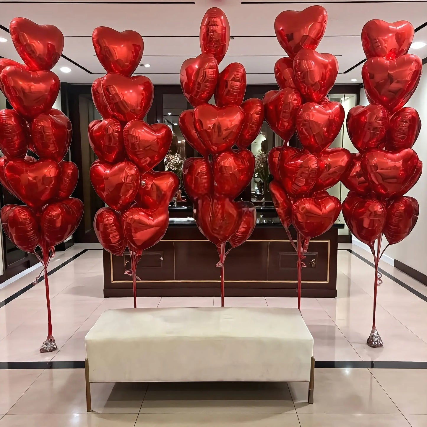 50 Red hearts