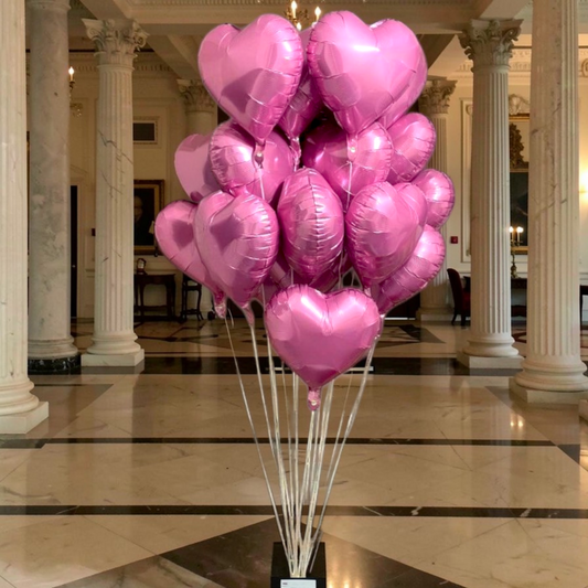 Pink hearts [24 PCS]