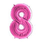 Fuschia Pink ALL Numbers