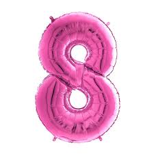 Fuschia Pink ALL Numbers