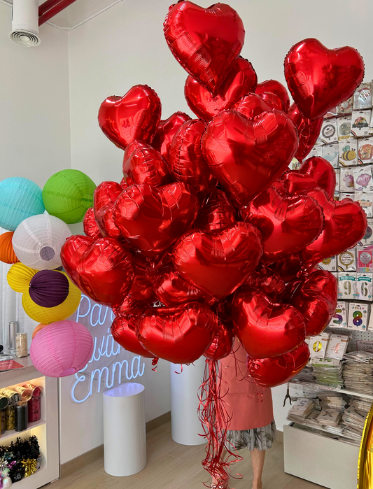50 Red hearts Full Bouquet
