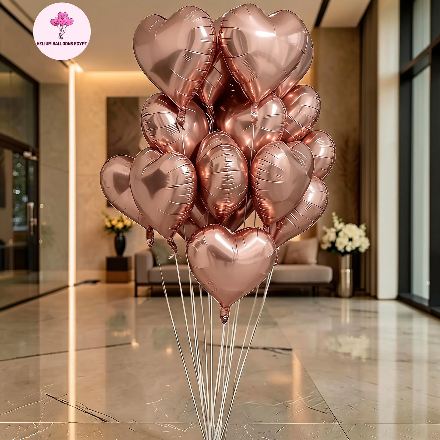 Rose-Gold Hearts