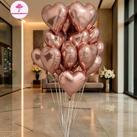 Rose-Gold Hearts