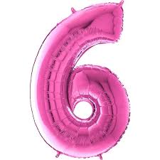 Fuschia Pink ALL Numbers