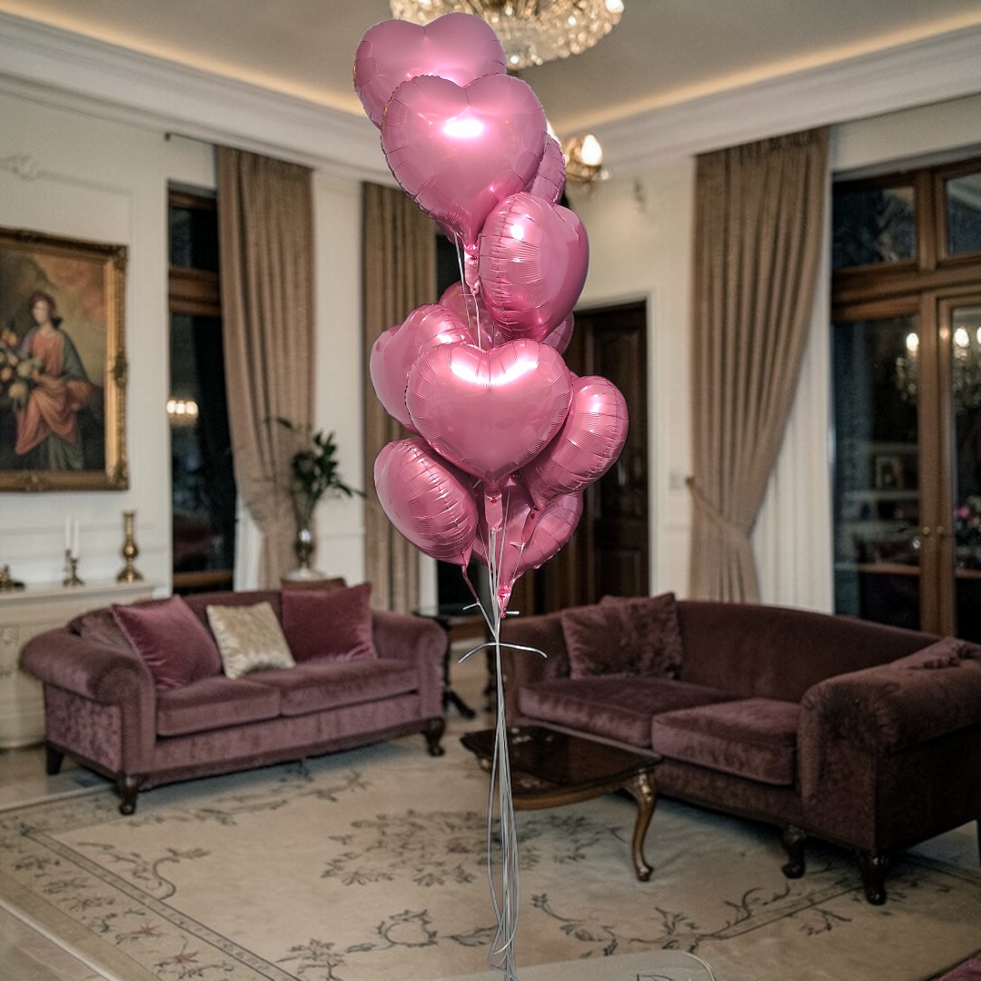 Pink hearts [10 PCS]